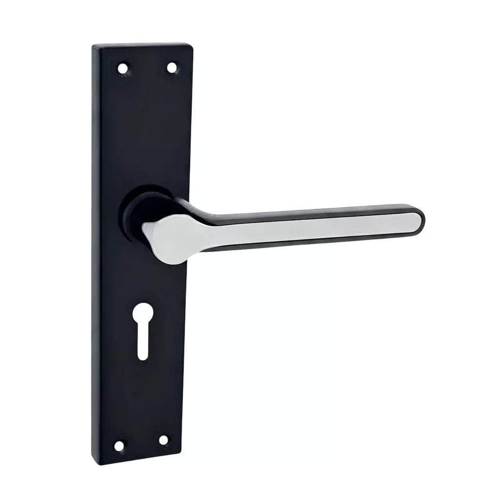 Harrison FERRARI Right Hand Side Door Handle White Metal 200 mm Plate Size Black Finish, 93700