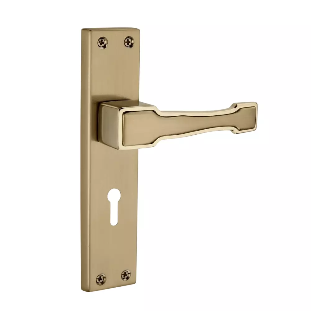 Harrison TESLA Right Hand Side Door Handle White Metal 200 mm Plate Size Antique Finish, 11600