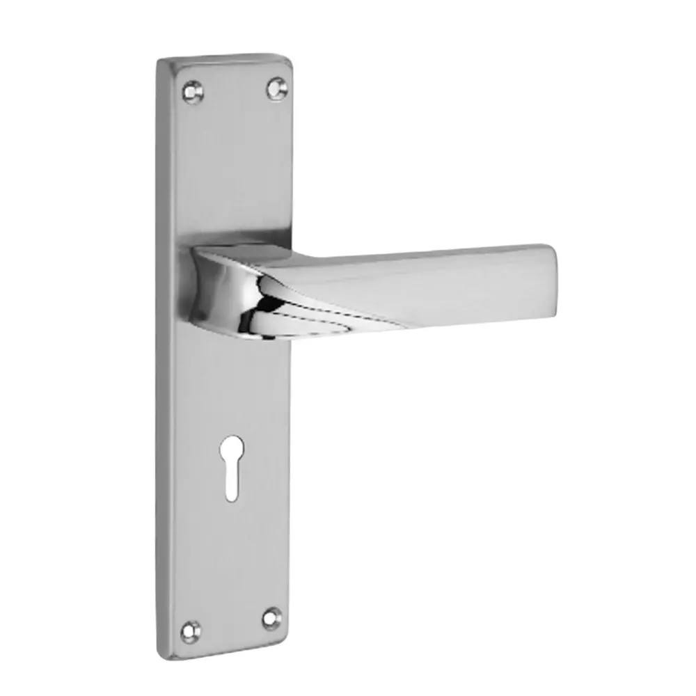 Harrison THAR Right Hand Side Door Handle Aluminium 200 mm Plate Size SN Finish, 10050