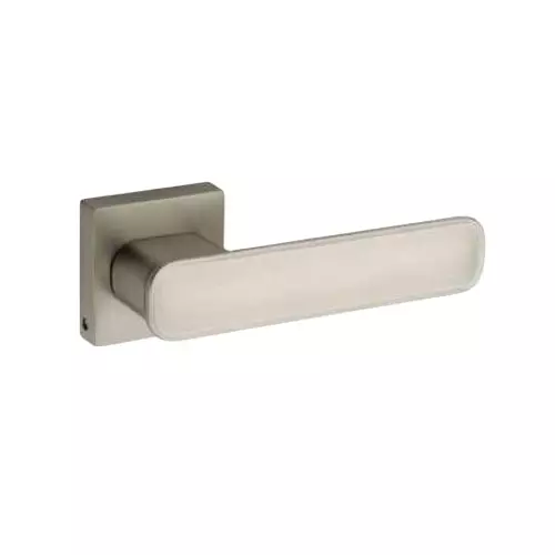 Jainson Locks Saga Loaf Rose Door Handle Set Ultra 60 mm Cylinder Size Matt Satin Finish, 532