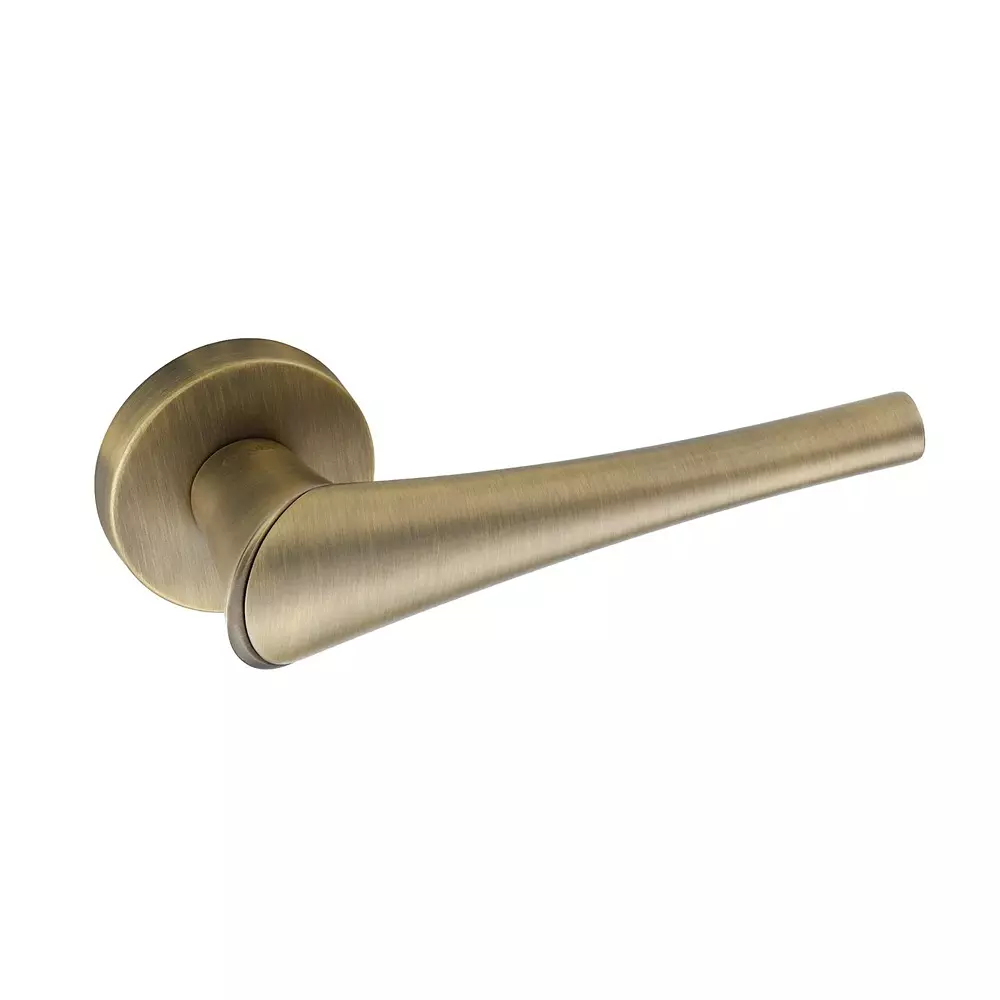 Quba Vogue Door Handle Zinc Alloy ABM Finish, QP 3026