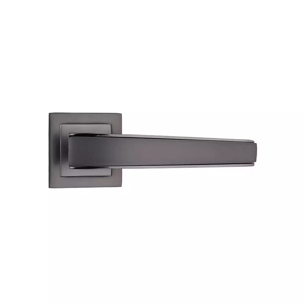 GODREJ NEH 06 Rose Handle 28 to 40 mm Door Thickness Stainless Steel Matte Black Nickel Finish, 3740