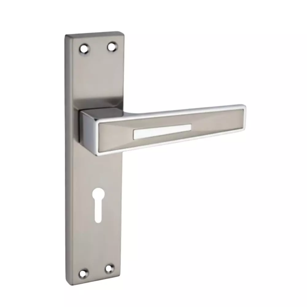 Harrison S CLASS Right Hand Side Door Handle White Metal 200 mm Plate Size CP Matt Finish, 94500