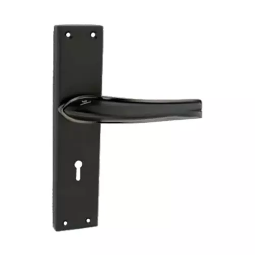 Harrison S-99 Right Hand Side Door Handle Zamak 3 200 mm Plate Size Black Finish, 29006
