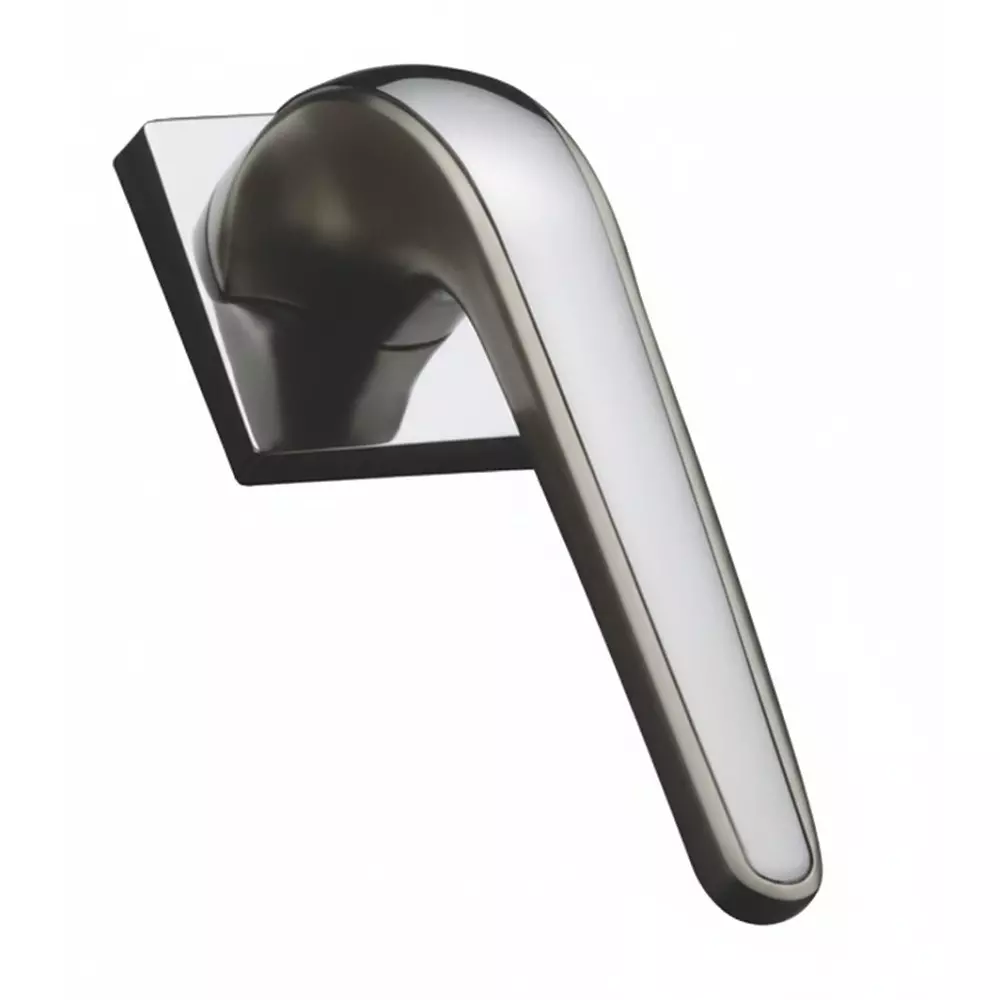 Harrison Right Hand Side Door Handle White Metal 250 mm Plate Size M/B Finish, 10280
