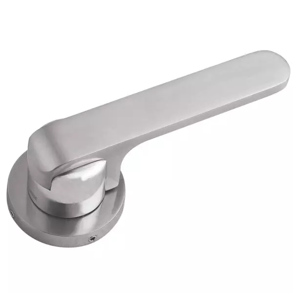 Jainson Locks Full Zinc Gloria Rose Door Handle Set Ultra 62 mm Cylinder Size S.S Finish, 886