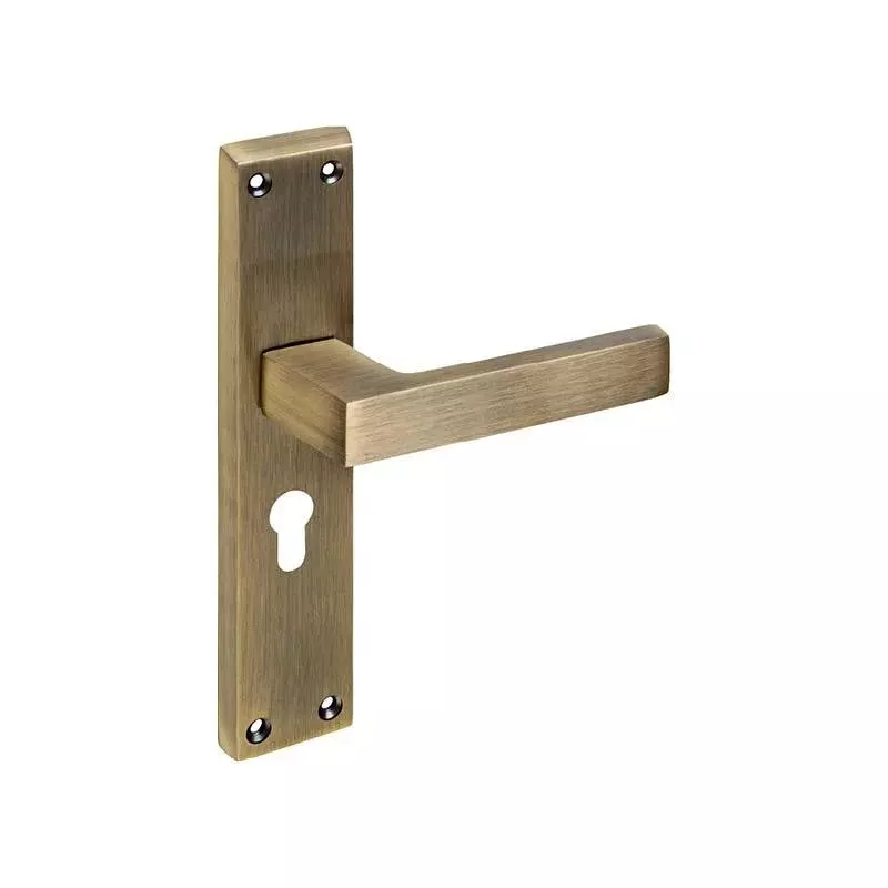 OZONE Aries Series Horizon Mortise Handle Zinc Alloy 45x85mm Lock Body Antique Brass, OZH-ARI-HOR RS ANTIQUE BRASS