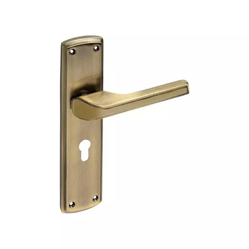 OZONE Aries Series Voyager Mortise Handle Zinc Alloy 45x85mm Lock Body Antique Brass, OZH-ARI-VOY RS ANTIQUE BRASS