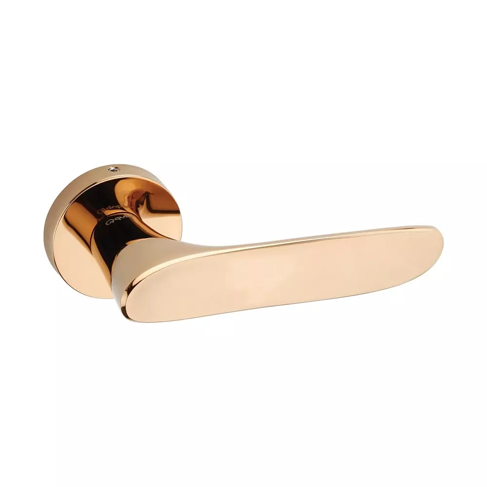 Quba Iconic Door Handle Brass RGPVD Finish, QP 3018