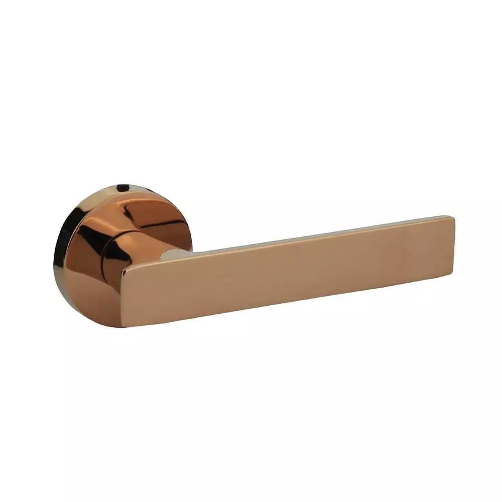 Quba Platini Door Handle Zinc Alloy RG Finish, Q 5003
