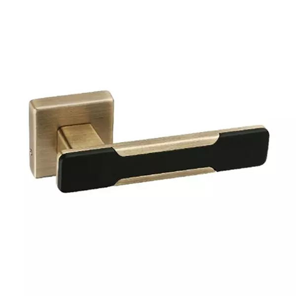 Europa Mortise Handle Zinc Antique Brass & Matt Black Finish, GMHZR669