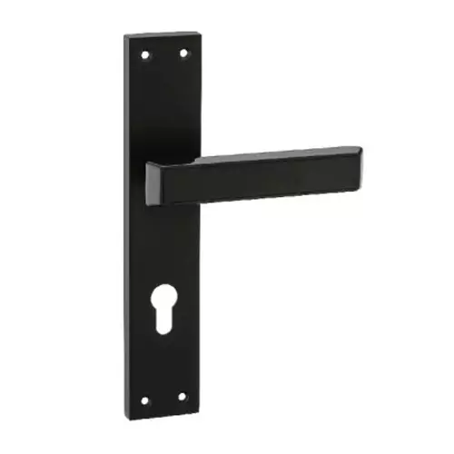 Europa Mortise Plate Handle Zinc 9 inch (228 mm) BLMB Finish, GMHZN708