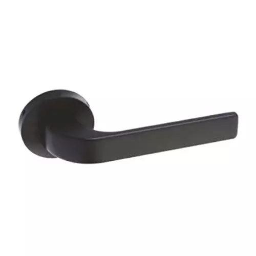 Europa Mortise Handle Rose Zinc 9 inch (228 mm) Matte Black Finish, M516961R639MB