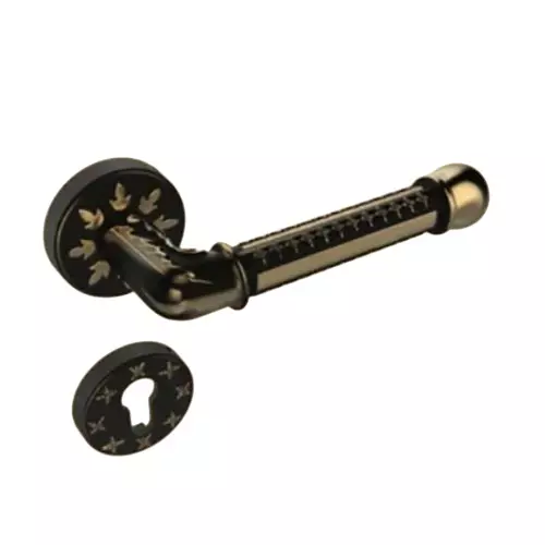 Godrej Rose Handle Arsa Kalasam Smart Ethnic Theme Antique Brass Finish, 5102