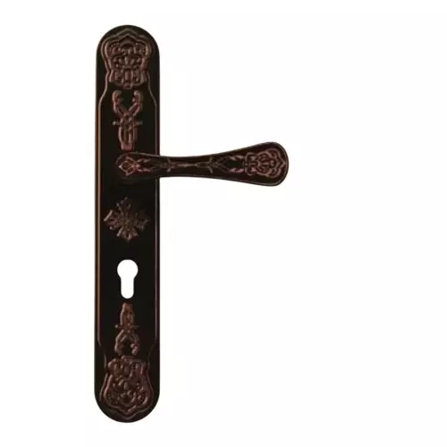 Godrej Plate Handle Arsa Mor Smart Ethnic Theme Antique Copper Finish 355 mm, 6116