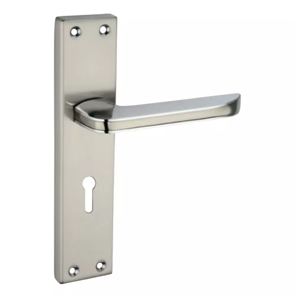 Harrison MAY BACH Right Hand Side Door Handle White Metal 200 mm Plate Size CP Matt Finish, 95500