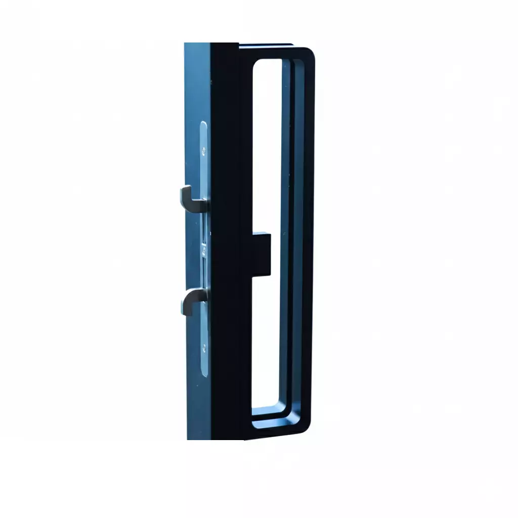 Ebco Handle with Latch Black Finish Aluminium Body for Sliding Partition System, HL1-SPS (Set of 2)