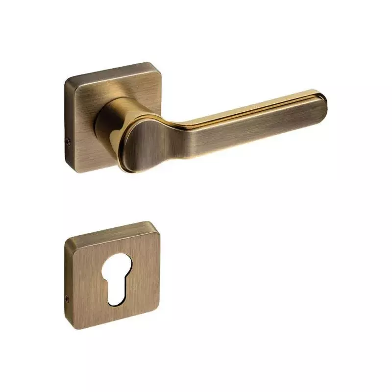 OZONE Astro Series SIRIUS Mortise Handle 45x85 mm High-Quality Zinc Alloy Antique Brass Gold Finish 200 mm Length, OZH-AST-SIR 8” ANTIQUE BRASS GOLD