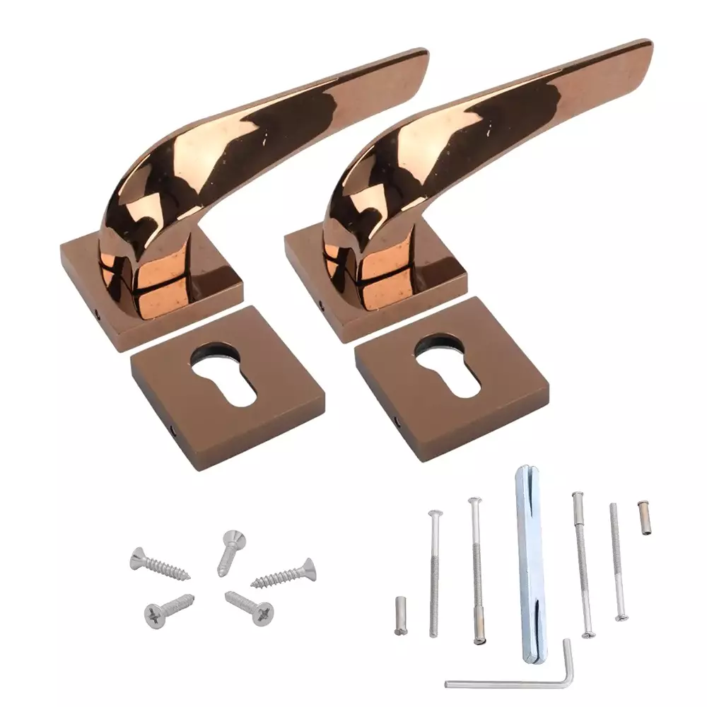 Magmus Mortise Handle Set Brass Rose Gold Finish (SJ - 530), 300501530.32