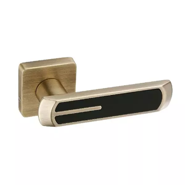 Europa Mortise Handle Zinc Antique Brass & Matt Black Finish, GMHZR671