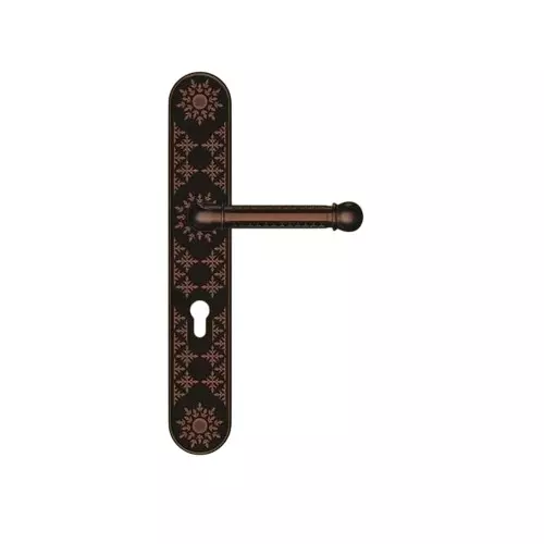 Godrej Plate Handle Arsa Kalasam Smart Ethnic Theme Antique Copper Finish 355 mm, 6112