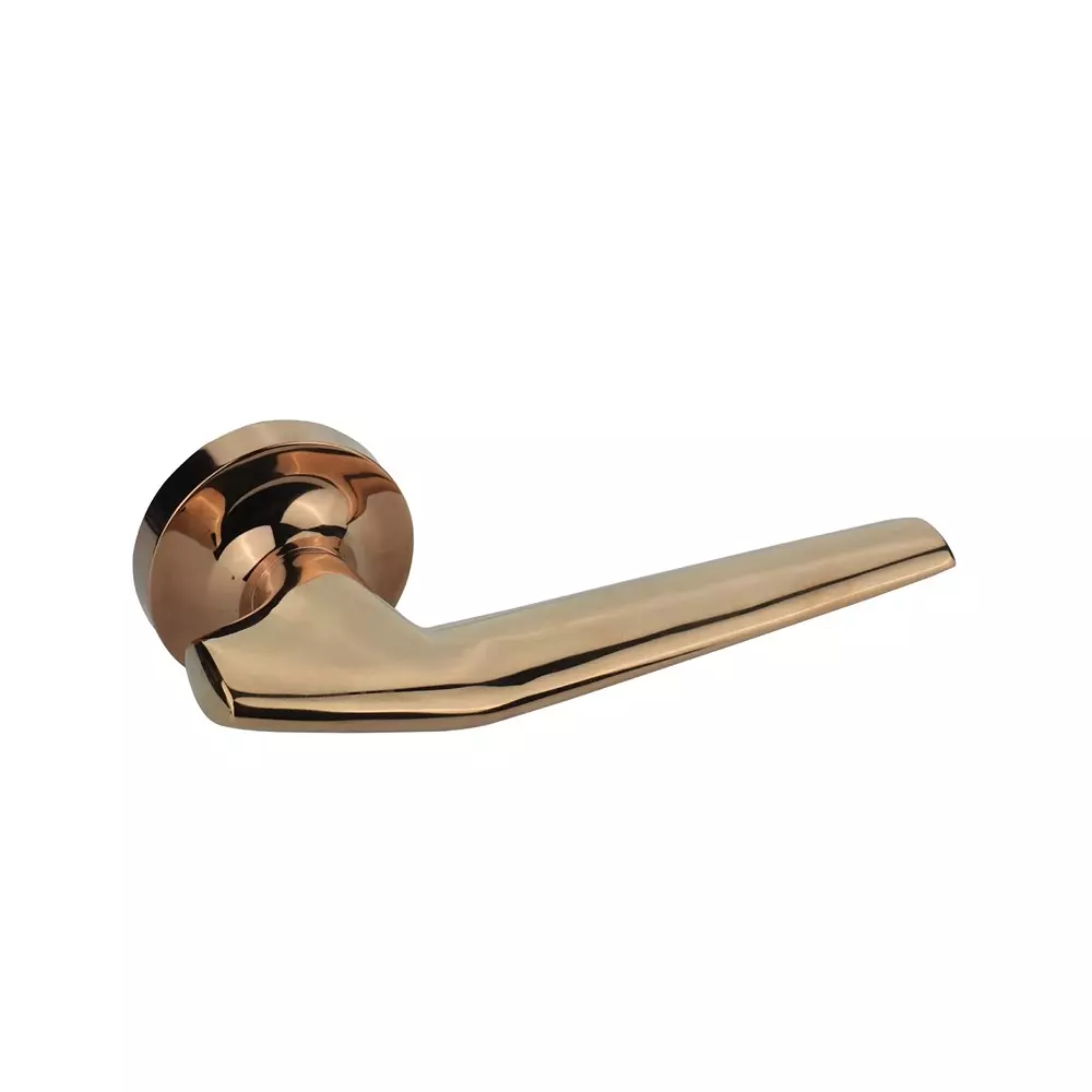 Quba Iconic Door Handle Brass RGPVD/RGMPVD Finish, QX 2034