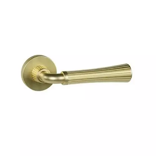 Quba Iconic Door Handle Brass BGMPVD Finish, QX 2039