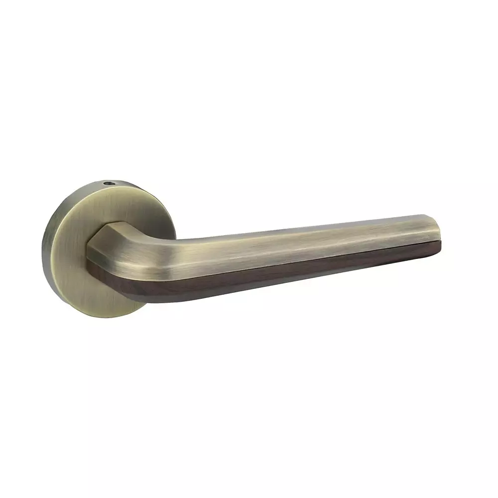 Quba Platini Door Handle Zinc Alloy ABM/W Finish, Q 5002