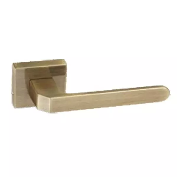 Europa Mortise Handle Rose Zinc Antique Brass Finish, MHZR694AB