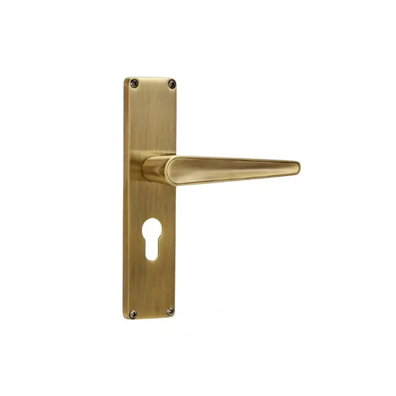 Godrej Door Handle Set 2C NEH 19 Antique Brass, 2955