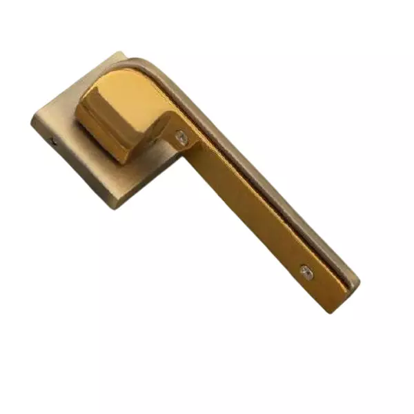 Jainson Locks Full Zinc Liva Rose Door Handle Set Ultra Matt Antique + Gold Finish 62 mm, 917