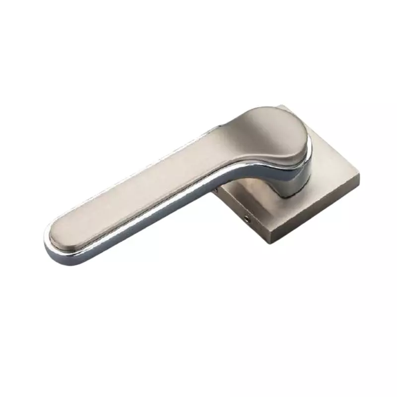 Jainson Locks Full Zinc Marco Rose Door Handle Set Ultra Matt Satin + CP Finish 62 mm, 967