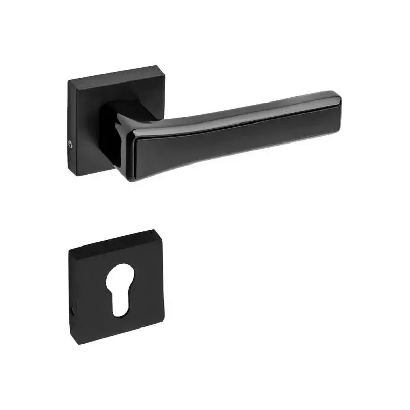 OZONE Astro Series Alpha Mortise Handle Zinc Alloy 45x85mm Lock Body Dual Black, OZH-AST-ALP RS DUAL BLACK
