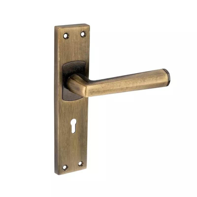 Harrison EV1 Mortise Lock Handle KY Lock Type Antique Color Stainless Steel Plate Material 8 Inch (200 mm) Plate Size for Doors & Gates Use, 31608