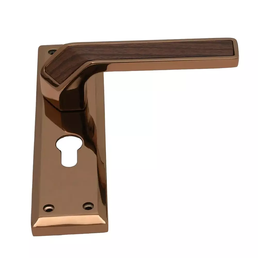 Magmus Mortise Handle Set Brass PVD Rose Gold / Qubic Finish (SJ - 375), 200501375.5109