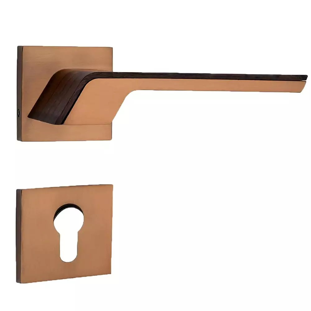 Magmus Mortise Handle Set Brass Rose Gold / Qubic Finish (SJ - 308), 300501308.3209