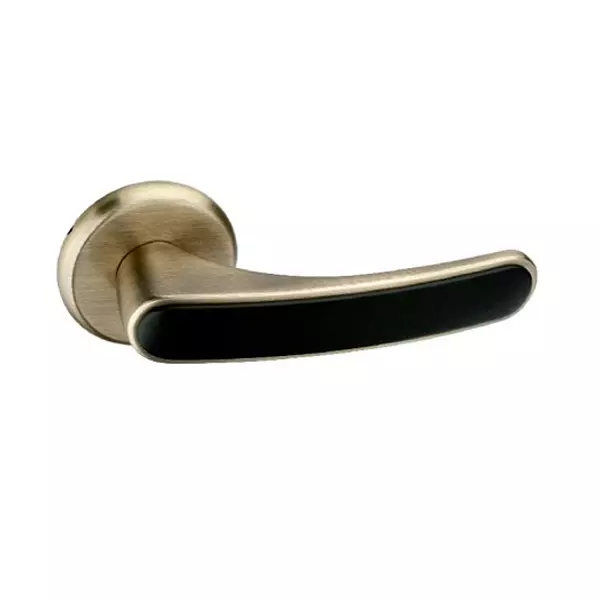 Europa Mortise Handle Zinc Antique Brass & Matt Black Finish, GMHZR673