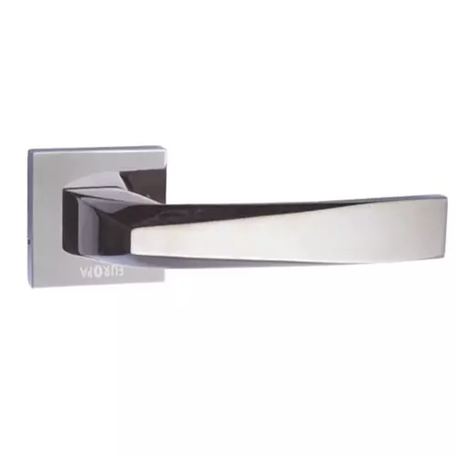 Europa Mortise Handle Rose Zinc Gun Black Finish, MHZR622
