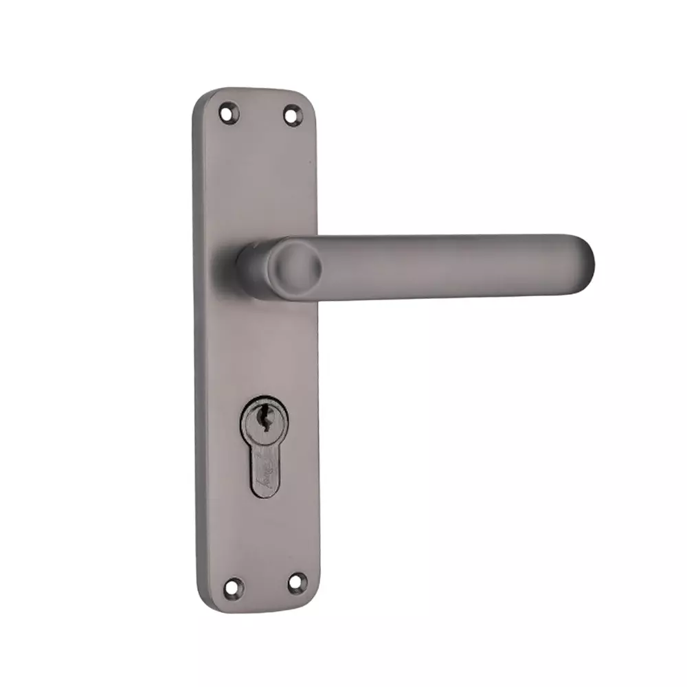 Godrej Door Handle Set 1CK BM 09 Matte Black Nickel 175 mm, 5634