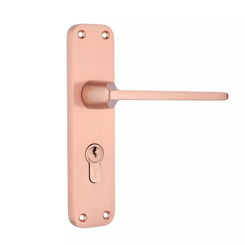 Godrej Door Handle Set 1CK BM 10 Rose Gold 175 mm, 5632