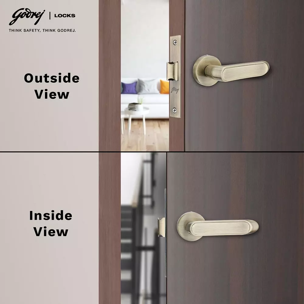 Godrej Rose Handle NEH 21 Antique Brass, 3543