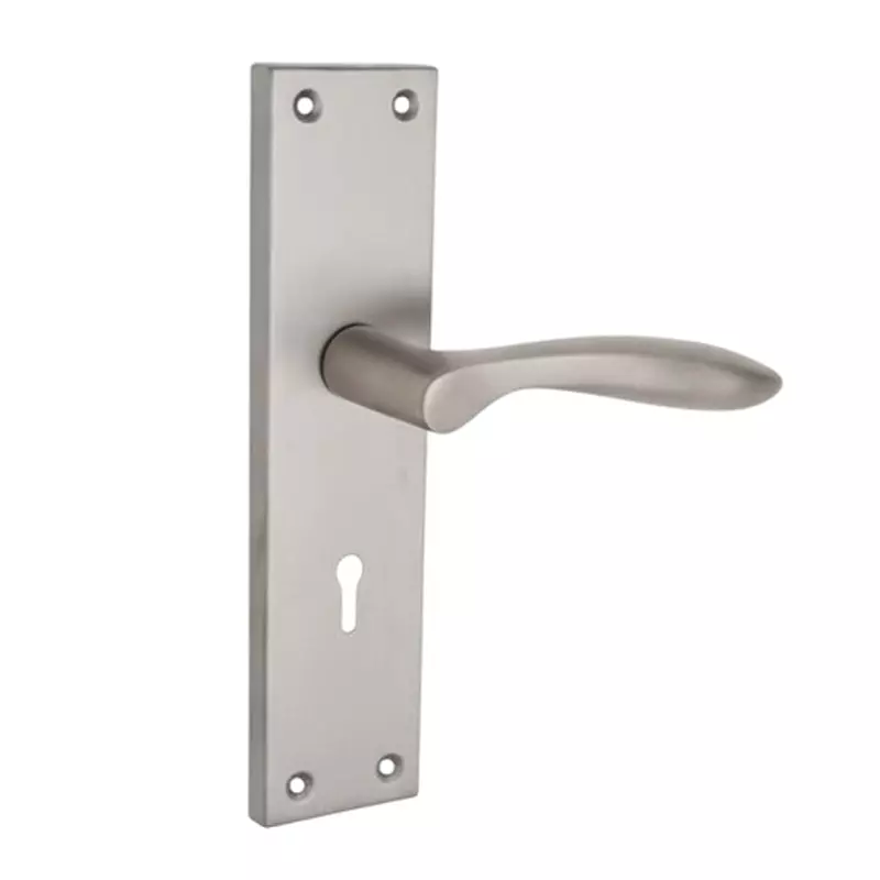Harrison B-444 Series Mortise Lock Handle Aluminium SS/CP Finish with 3 Keys, 22511
