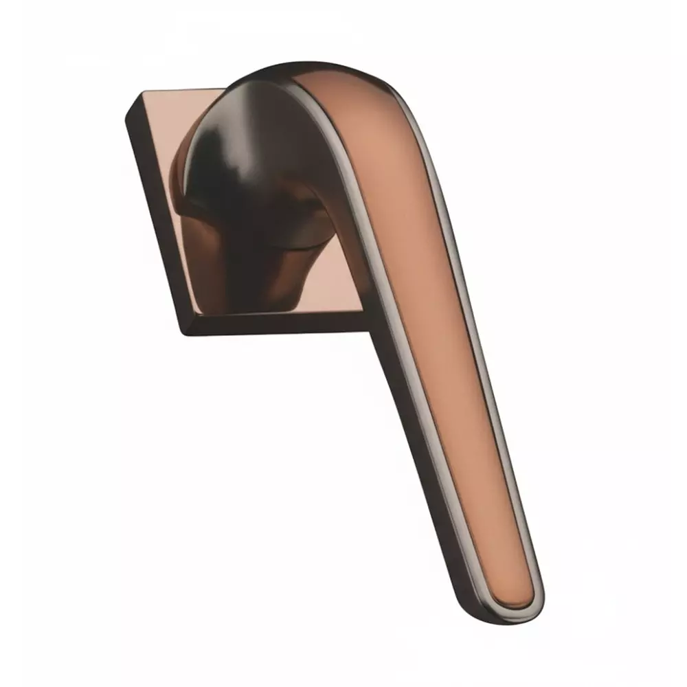 Harrison Right Hand Side Door Handle White Metal 250 mm Plate Size RG PVD Finish, 10290