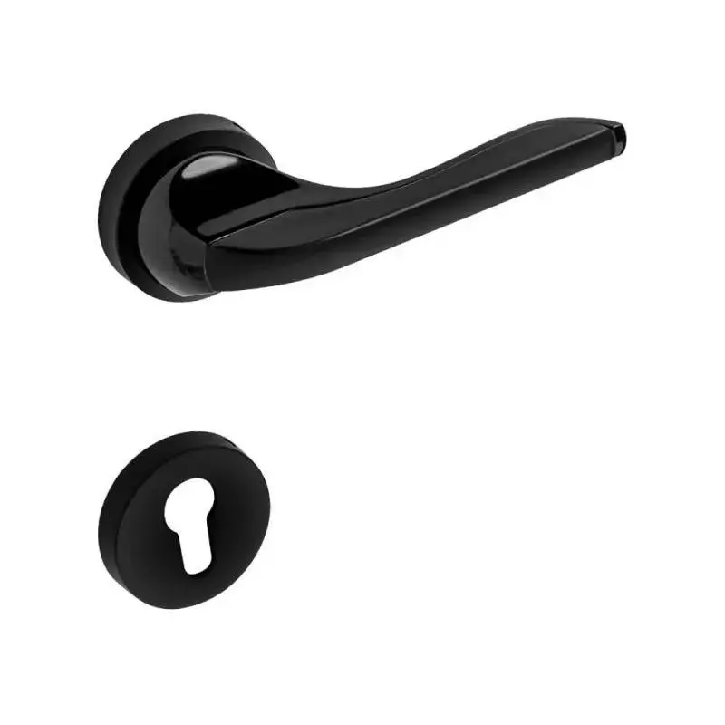 OZONE Astro Series GAIA Mortise Handle 45x85 mm High-Quality Zinc Alloy Dual Black Finish 250 mm Length, OZH-AST-GAI 10” DUAL BLACK