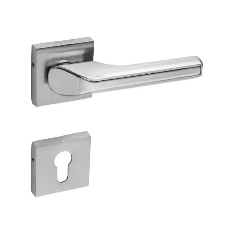 OZONE Aries Series Voyager Mortise Handle Zinc Alloy 45x85mm Lock Body 250 mm Size Chrome Plated / Satin Nickel, OZH-ARI-VOY 10” CP/SN