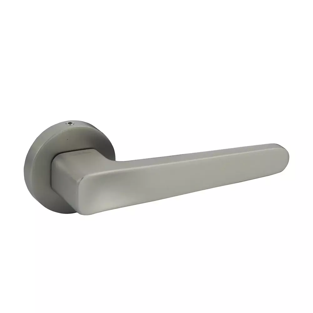 Quba Platini Door Handle Zinc Alloy SSM Finish, Q 5004
