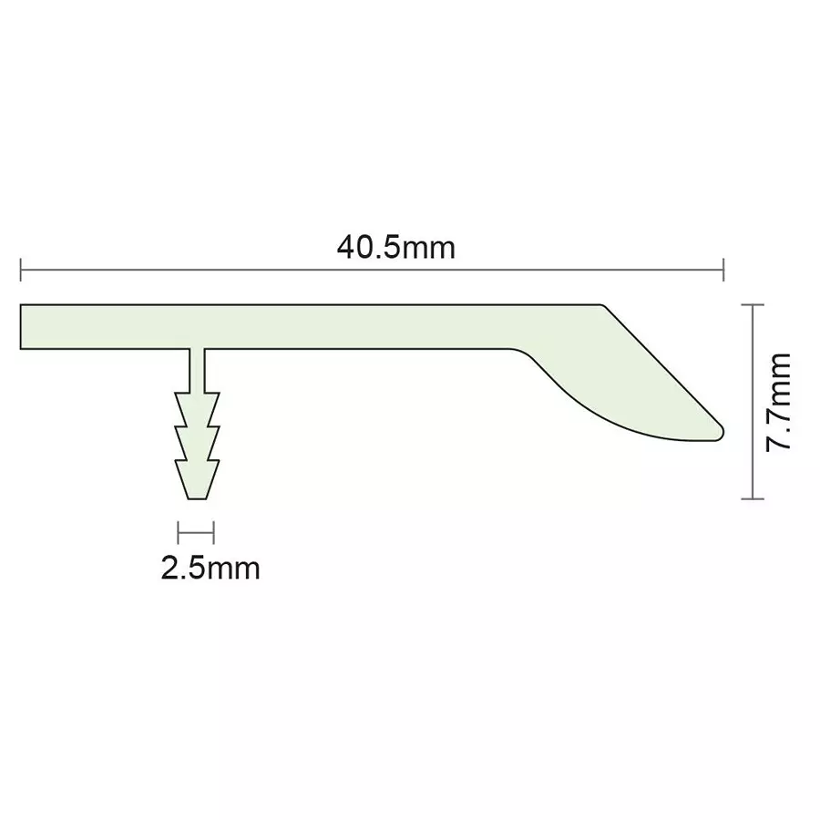 Olive OGL-3713 SS Brush 297 mm Aluminum Handle For MDF, PLY & Chipboard