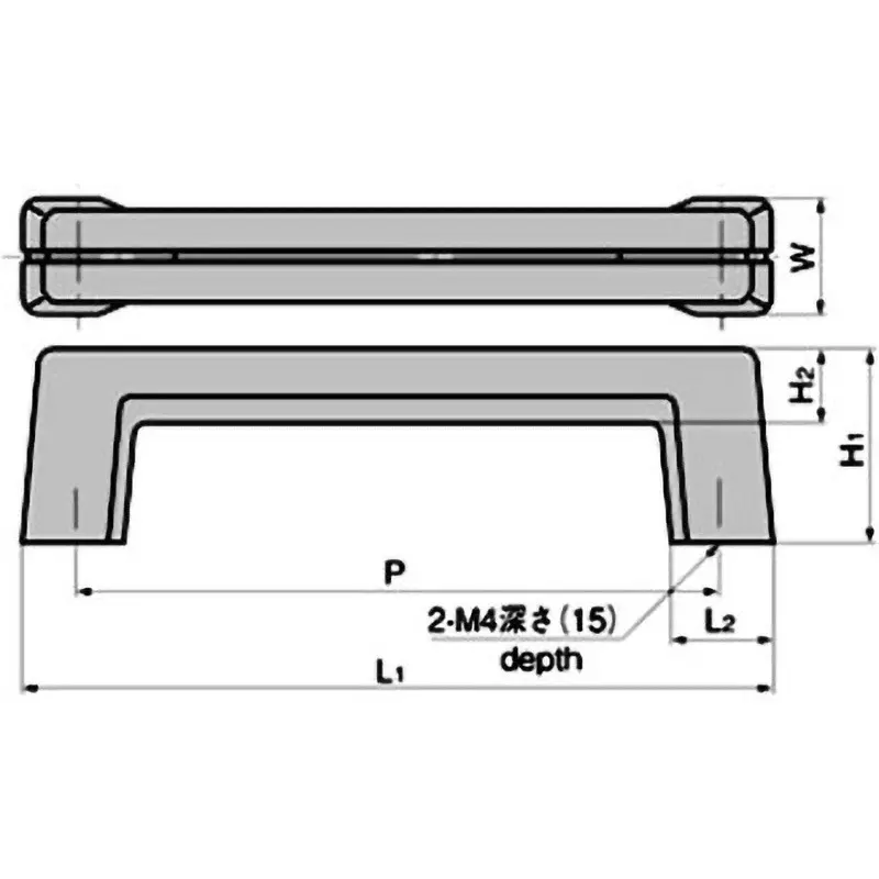 TAKIGEN Line Handle ABS Resin 28 g, AP-41-H-5