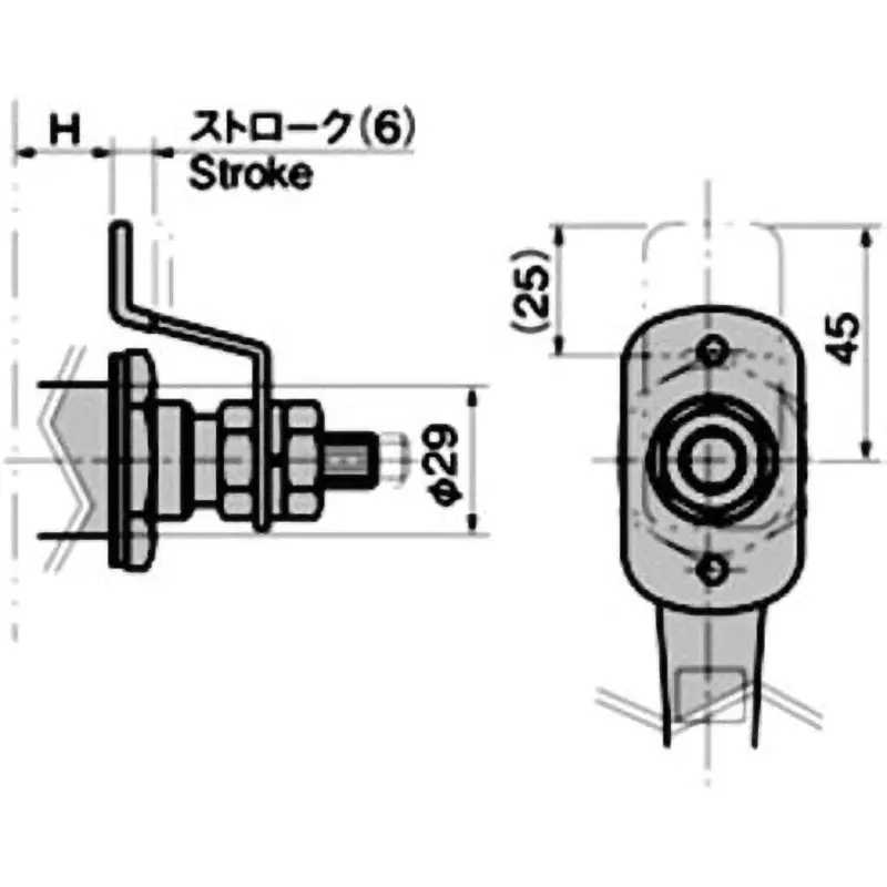 TAKIGEN Lift Handle Satellite Chrome Plating 318 g, A-201-A-3