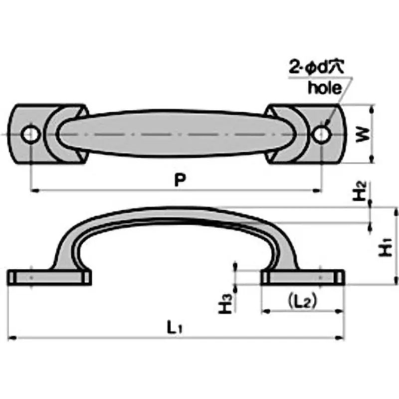 TAKIGEN Stainless Steel Handle Type 7 90 g, A-1068-3